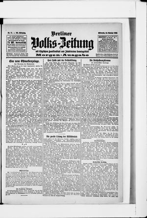 Berliner Volkszeitung on Feb 12, 1908