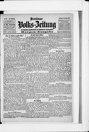 Berliner Volkszeitung on Feb 14, 1908