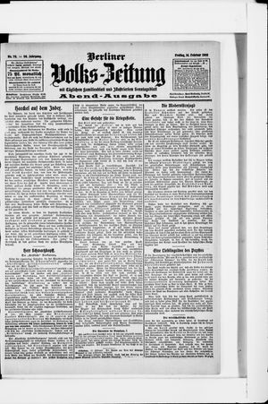Berliner Volkszeitung on Feb 14, 1908