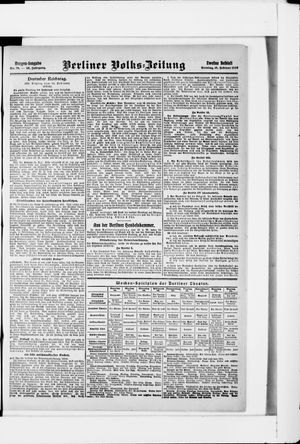 Berliner Volkszeitung vom 16.02.1908