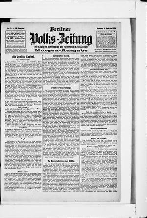 Berliner Volkszeitung vom 18.02.1908