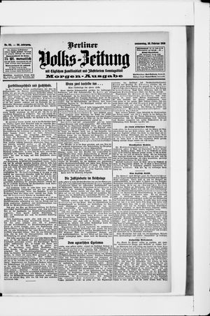 Berliner Volkszeitung vom 20.02.1908