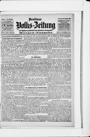 Berliner Volkszeitung vom 22.02.1908