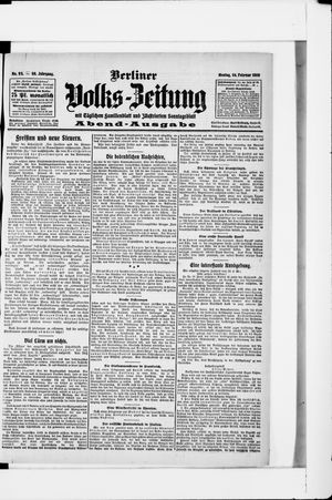 Berliner Volkszeitung on Feb 24, 1908