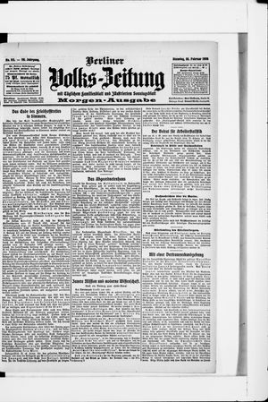 Berliner Volkszeitung on Feb 25, 1908