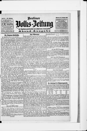 Berliner Volkszeitung on Feb 26, 1908