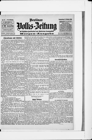 Berliner Volkszeitung on Feb 27, 1908