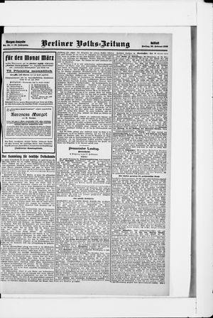 Berliner Volkszeitung on Feb 28, 1908