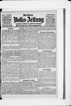 Berliner Volkszeitung vom 01.03.1908