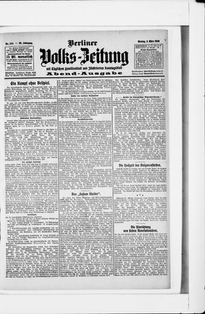 Berliner Volkszeitung vom 02.03.1908