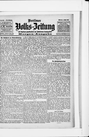 Berliner Volkszeitung vom 04.03.1908