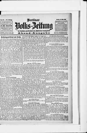 Berliner Volkszeitung vom 23.03.1908