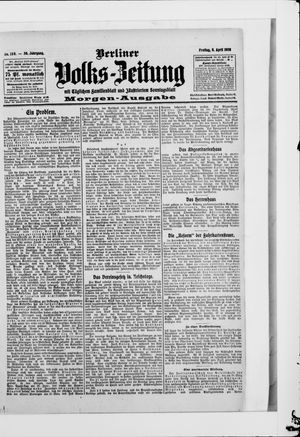 Berliner Volkszeitung vom 03.04.1908