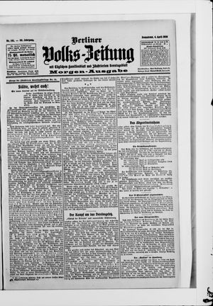Berliner Volkszeitung vom 04.04.1908