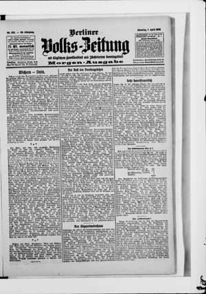 Berliner Volkszeitung vom 07.04.1908