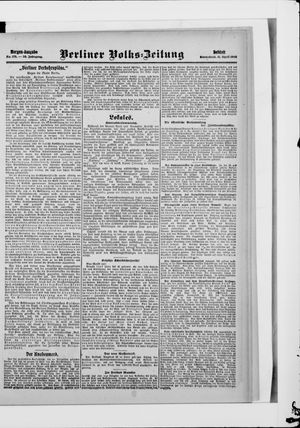 Berliner Volkszeitung vom 11.04.1908