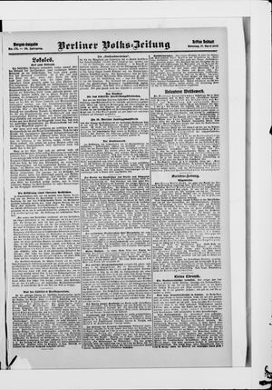 Berliner Volkszeitung on Apr 12, 1908