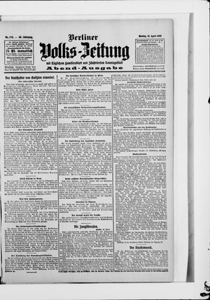 Berliner Volkszeitung on Apr 13, 1908