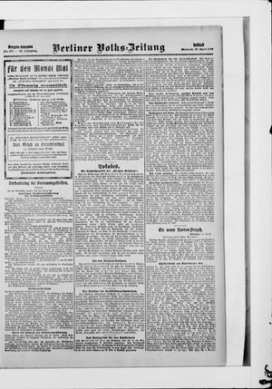 Berliner Volkszeitung vom 22.04.1908