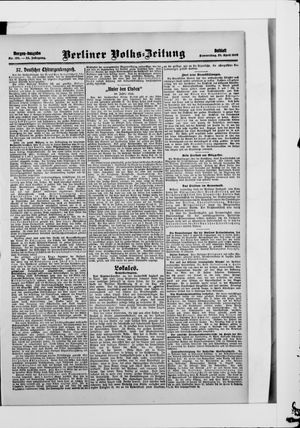 Berliner Volkszeitung vom 23.04.1908