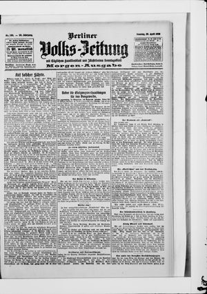 Berliner Volkszeitung vom 26.04.1908