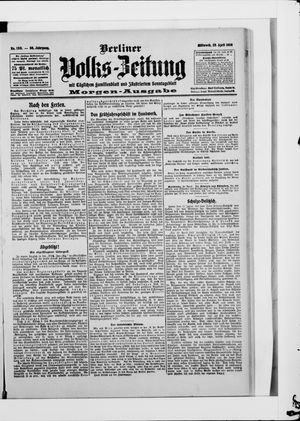 Berliner Volkszeitung vom 29.04.1908