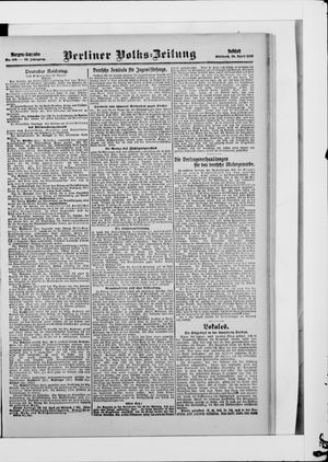 Berliner Volkszeitung vom 29.04.1908