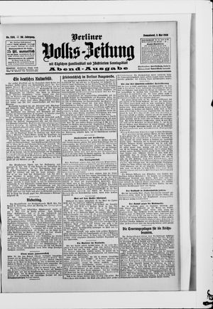 Berliner Volkszeitung vom 02.05.1908