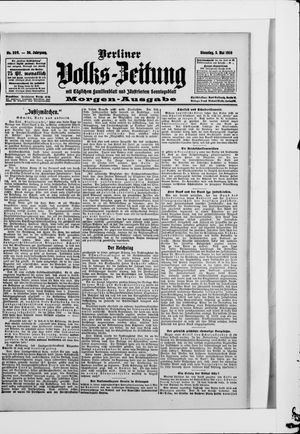 Berliner Volkszeitung vom 05.05.1908