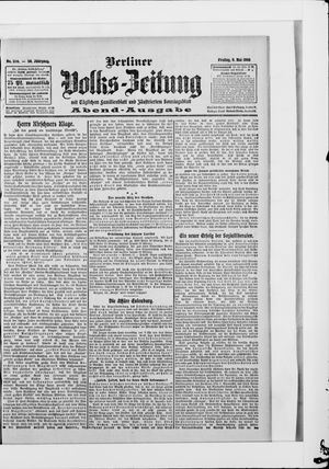 Berliner Volkszeitung on May 8, 1908