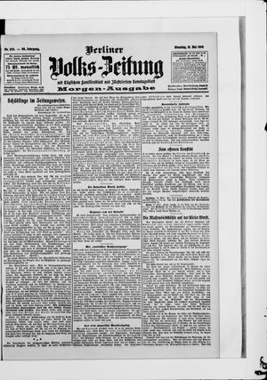 Berliner Volkszeitung on May 12, 1908