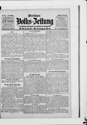Berliner Volkszeitung vom 12.05.1908