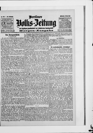 Berliner Volkszeitung vom 13.05.1908