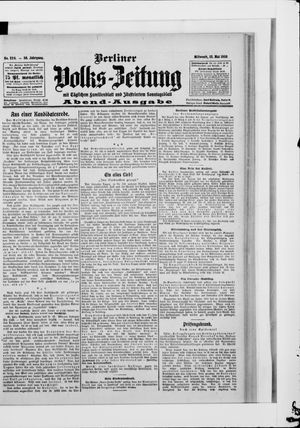 Berliner Volkszeitung vom 13.05.1908