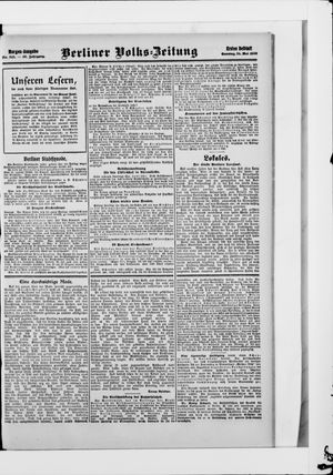 Berliner Volkszeitung vom 24.05.1908