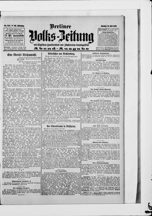 Berliner Volkszeitung vom 25.05.1908