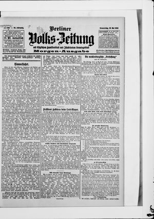 Berliner Volkszeitung vom 28.05.1908