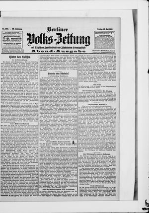 Berliner Volkszeitung vom 29.05.1908