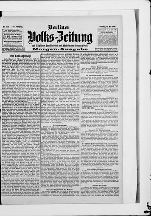 Berliner Volkszeitung vom 31.05.1908