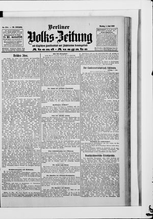 Berliner Volkszeitung vom 01.06.1908