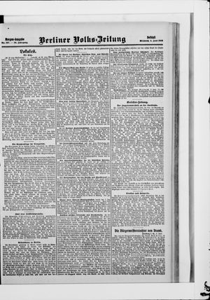 Berliner Volkszeitung vom 03.06.1908