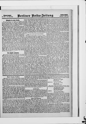 Berliner Volkszeitung vom 07.06.1908
