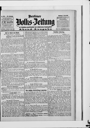 Berliner Volkszeitung vom 09.06.1908