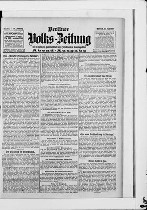 Berliner Volkszeitung vom 10.06.1908