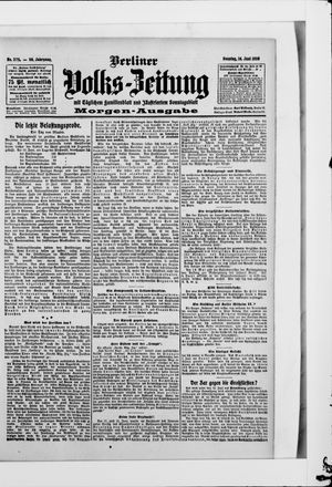 Berliner Volkszeitung vom 14.06.1908