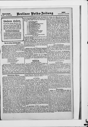 Berliner Volkszeitung vom 18.06.1908