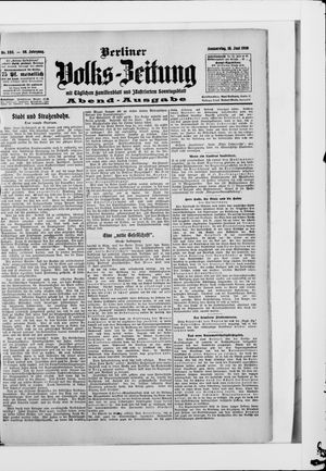 Berliner Volkszeitung vom 18.06.1908