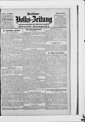 Berliner Volkszeitung vom 19.06.1908