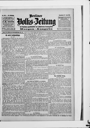 Berliner Volkszeitung vom 20.06.1908