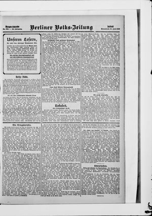 Berliner Volkszeitung vom 20.06.1908